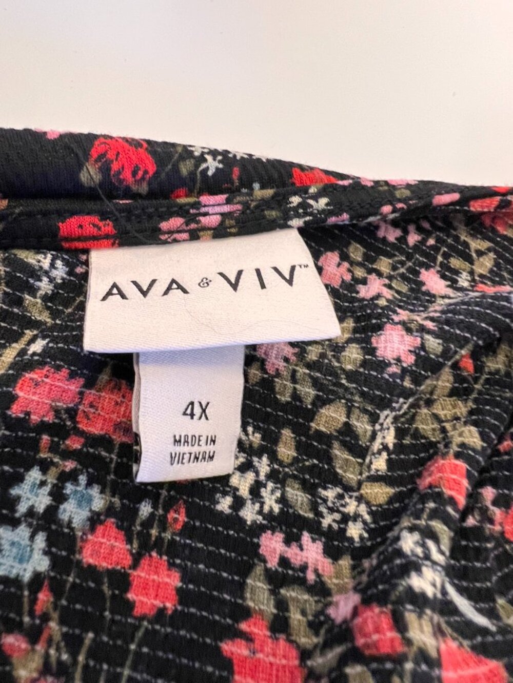 NWOT - 4X Ava & Viv Floral Maxi Dress - Picture 3 of 5